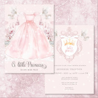 Kleine prinses op de weg Roze Baby shower