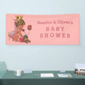 Kleine prinses op het persoonlijke Baby shower van Spandoek (Beurs)