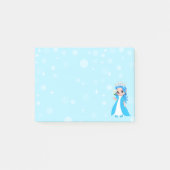 Kleine prinses op lichtblauw post-it® notes (Voorkant)