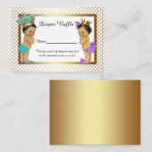 Kleine Prinses Prins Luier Raffle Tickets, Twin Informatiekaartje (Voorkant / Achterkant)