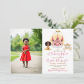 Kleine prinses royale viering 5 aquarel kaart (Staand voorkant)