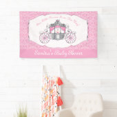 Kleine prinses, Roze Baby shower Spandoek (Insitu)