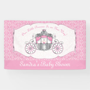 Kleine prinses, Roze Baby shower Spandoek