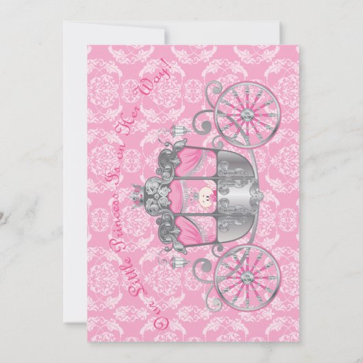 Kleine prinses, roze babyschoentjes kaart (Achterkant)