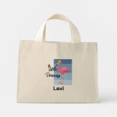 Kleine prinses Roze Flamingo Design - Kleine Tas (Achterkant)