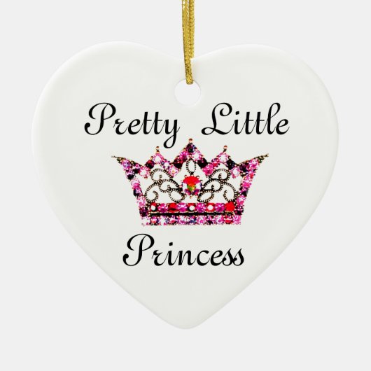 " kleine prinses" Tiara Ornament (Voorkant)