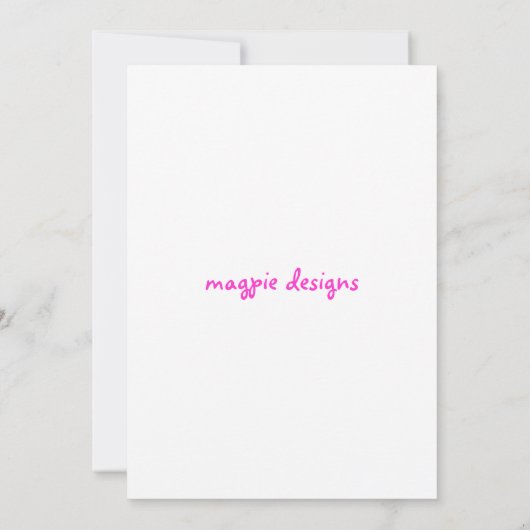 kleine prinses uitnodiging (Achterkant)