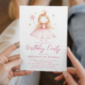 Kleine Prinses Verjaardagsfeestje Kaart