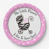 Kleine prinses - "Waar is mijn Tiara?" douchen Papieren Bordje (Voorkant)