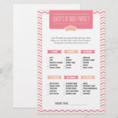 Kleine prinses wat is er in je Purse Game? Briefpapier (Voorkant / Achterkant)