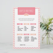 Kleine prinses wat is er in je Purse Game? Briefpapier (Staand voorkant)