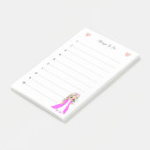 Kleine prinses wat je moet doen post-it® notes (Schuin)