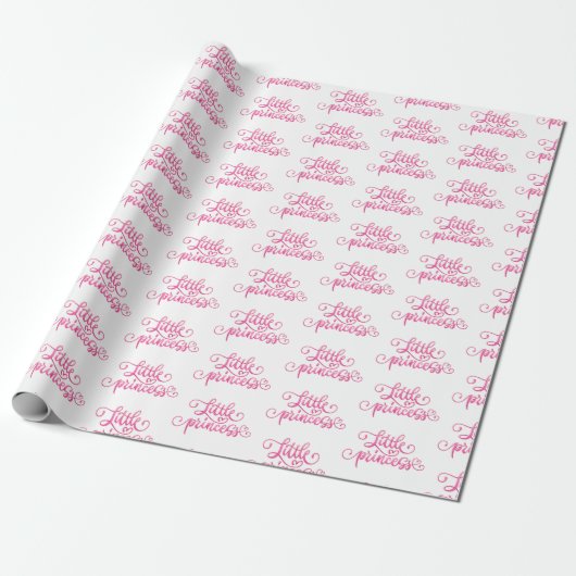 Kleine Prinses Wrapping Paper Roll Cadeaupapier (Uitgerold)