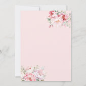 Kleine prinses, zwanenkroon, bloemig Baby shower Kaart (Achterkant)