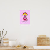 Kleine prinseskamer (blond haar) poster (Keuken)