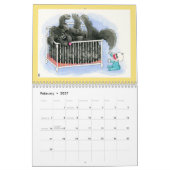 Kleine Prints - Funny Newfoundland Dog Calendar Kalender (Feb 2027)