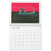 Kleine Prints - Funny Newfoundland Dog Calendar Kalender (Mar 2026)
