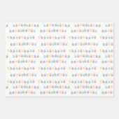 Kleine Prints Kerstmis  Inpakpapier Vel (Voorkant 3)