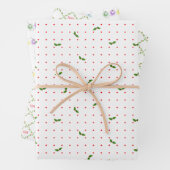 Kleine Prints Kerstmis Inpakpapier Vel (In situ)