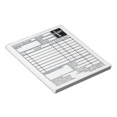 Kleine Pro-Logo-bedrijfsfactuur/-offerte Notitieblok (Schuin)