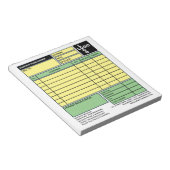 Kleine Pro-Logo-bedrijfsfactuur/-offerte Notitieblok (Schuin)