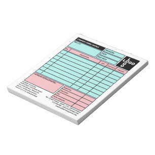 Kleine Pro-Logo-bedrijfsfactuur/-offerte Notitieblok