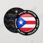 Kleine Puerto Ricaanse vlag Kaart (Voorkant / Achterkant)