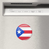 Kleine Puerto Ricaanse vlag Magneet (Insitu (Vaatwasser))