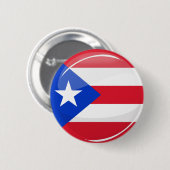 Kleine Puerto Ricaanse vlag Ronde Button 5,7 Cm (Voorkant /achterkant)