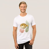 Kleine puf van persoonlijkheid Tri-Blend shirt (Voorkant volledig)