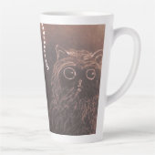 Kleine puffe kat en blikseminslag latte mok (Rechts)