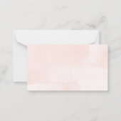 Kleine PUMPKIN-BABY SHOWER luierspoeling Notitiekaartje (Achterkant)