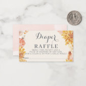 Kleine PUMPKIN-BABY SHOWER luierspoeling Notitiekaartje (Voorkant / Achterkant in situ)