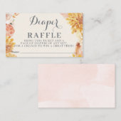 Kleine PUMPKIN-BABY SHOWER luierspoeling Notitiekaartje (Voorkant / Achterkant)