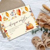 Kleine Pumpkin Puppy Luier Raffle Baby shower Informatiekaartje