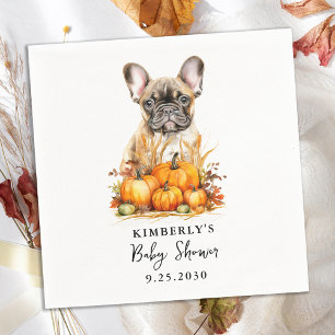 Kleine Pumpkin Schattige Puppy Eenvoudige Herfst B Servet