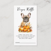 Kleine Pumpkin Schattige Puppy Luier Raffl Baby sh Informatiekaartje (Voorkant)