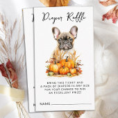 Kleine Pumpkin Schattige Puppy Luier Raffl Baby sh Informatiekaartje