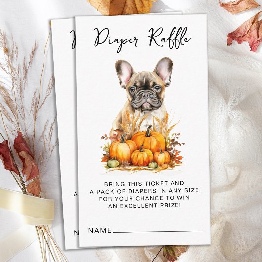 Kleine Pumpkin Schattige Puppy Luier Raffl Baby sh Informatiekaartje