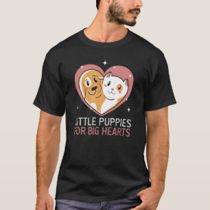 Kleine Puppies voor grote harten Dog Rescue Animal T-shirt