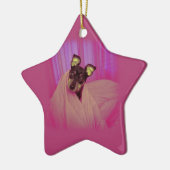 Kleine puppy keramisch ornament (Links)