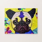 Kleine puppy Quilly als design Legpuzzel (Horizontaal)