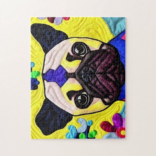 Kleine puppy Quilly als design Legpuzzel (Verticaal)