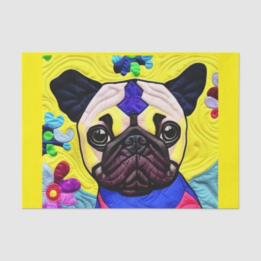 Kleine puppy Quilly als design Tissuepapier (Voorkant)