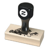 Kleine puppy voor de winter rubberstempel (Stempel)