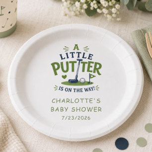 Kleine Putter Baby Shower Papieren Bord