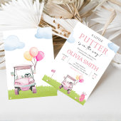 Kleine Putter Golf Baby Shower Kaart