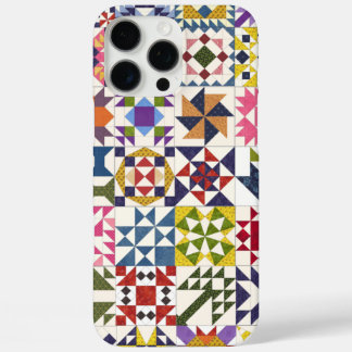 Kleine Quilt Blokkeert Telefoonhoes - iPhone 16 Pr iPhone 16 Pro Max Hoesje