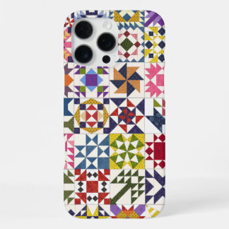 Kleine quiltblokken telefoonhoesje - iPhone 16 Pro Max Hoesje
