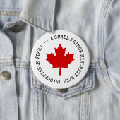 Kleine randminderheid met onaanvaardbare Uitzichte Ronde Button 4,0 Cm (In situ)